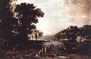 Claude Lorrain Landscape with Merchants sdfg USA oil painting reproduction